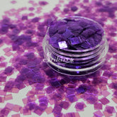 Purple Squares Shape Glitter - Purple Glitter
